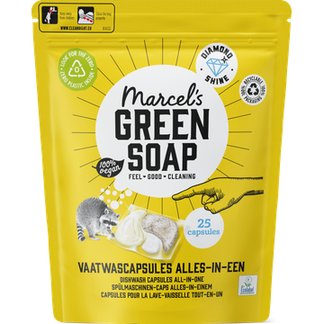 Marcel's Green Soap Vaatwascapsules Alles-in-Een 25 Stuks