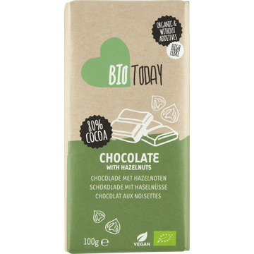 BioToday Chocolade met Hazelnoten 100 g
