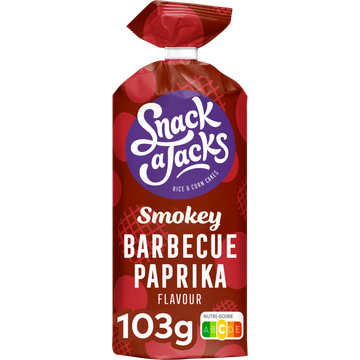Snack A Jacks Barbecue Paprika Rijstwafels 103 gr