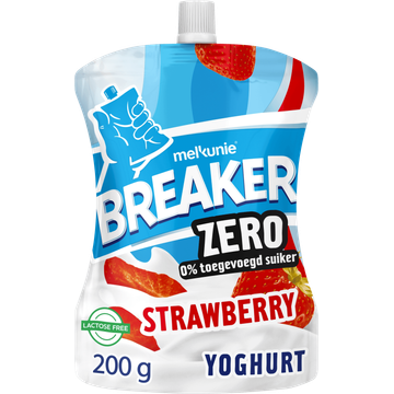 Melkunie Breaker Zero Aardbei Yoghurt 200 g