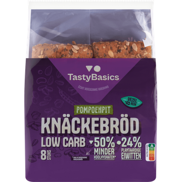 TastyBasics Pompoenpit Knäckebröd 8 Stuks 160 g
