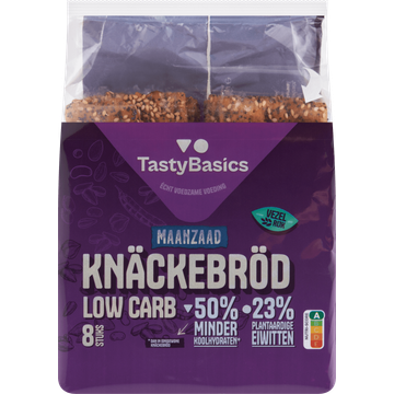 TastyBasics Maanzaad Knäckebröd 8 Stuks 150 g