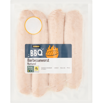 Jumbo Barbecueworst Naturel 360 g
