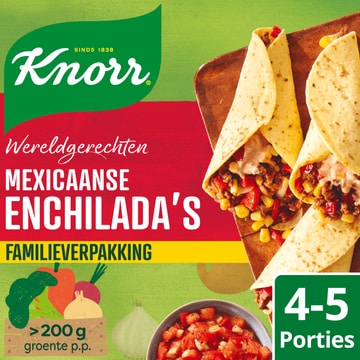 Knorr Wereldgerechten Maaltijdpakket Mexicaanse Enchilada's XXL 328 g