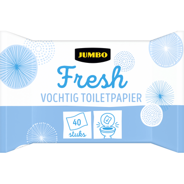 Jumbo Vochtig Toiletpapier Fresh 40 Stuks