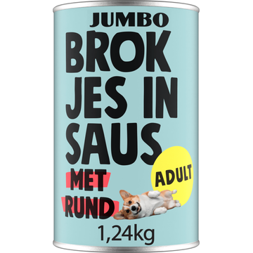 Jumbo Brokjes in Saus met Rund Adult 1,24 kg