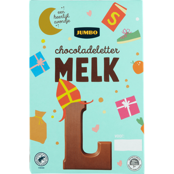 Jumbo Chocoladeletter Melk L 160 g