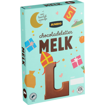 Jumbo Chocoladeletter Melk L 160 g