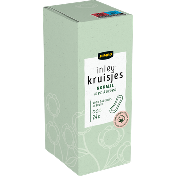 Jumbo Inlegkruisjes Normal met Katoen 24 Stuks