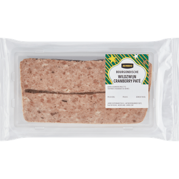 Jumbo Bourgondische Wildzwijn Cranberry Paté ca. 140g