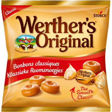 Werther's Original Klassieke Roomsnoepjes Zak, 175 gram