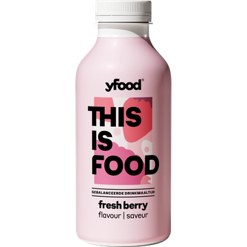 YFood Gebalanceerde Drinkmaaltijd Fresh Berry 500 ml