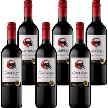 Gato Negro - Cabernet Sauvignon - 6 x 750 ML - zonder doos