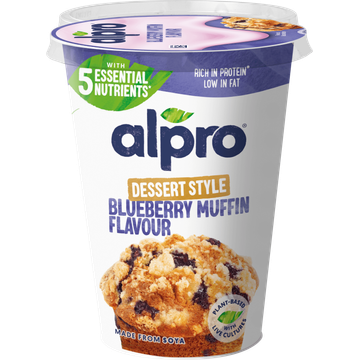 Alpro Plantaardige Variatie Yoghurt Blueberry Muffin
 400 g