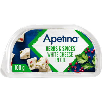 Apetina Herbs & Spices White Cheese in Oil 100 g