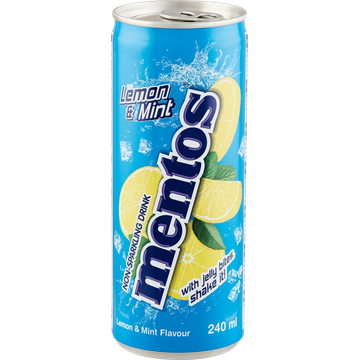 Mentos Non-Sparkling Drink Lemon & Mint Flavour 240 ml