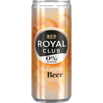 Royal Club Ginger Beer 0% Suiker Blik 0,25 L