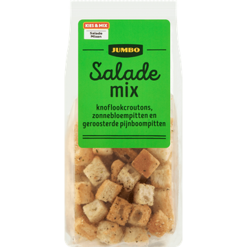 Jumbo Salademix met Knoflookcroutons en Pitten 25 g