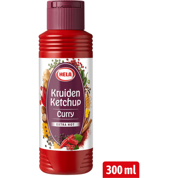 Hela Kruiden Ketchup Curry Extra Hot 300 ml