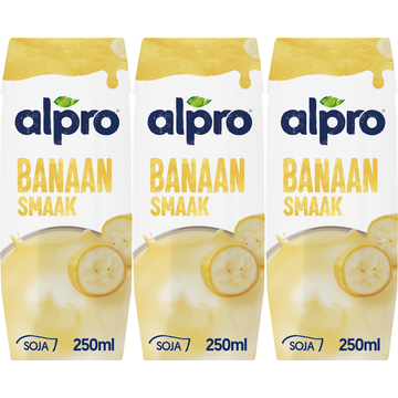 Alpro Sojadrink Banaan Houdbaar 3 x 250 ml