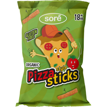 Soré Organic Pizza Style Sticks 18m+ 45 g