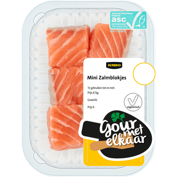 Jumbo Zalmfiletblokjes Zonder Huid 125 g