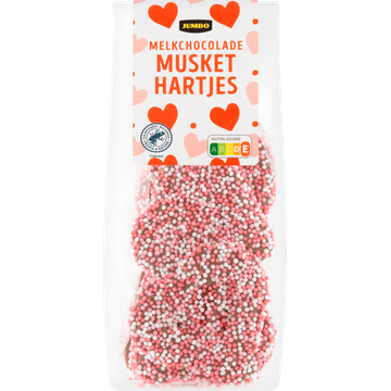 Jumbo Melkchocolade Musket Hartjes 150 g