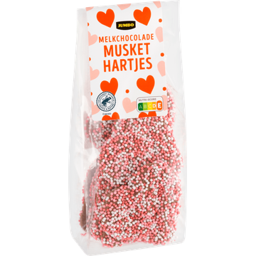 Jumbo Melkchocolade Musket Hartjes 150 g