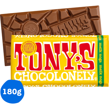 Tony's Chocolonely Melk Chocolade Reep Noga 180 g