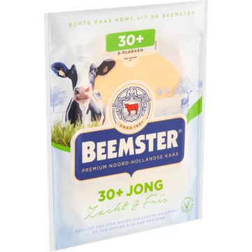 Beemster 30+ Jong Kaas 6 Plakken 0,150 kg