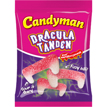 Candyman Draculatanden Zuur Fizzy 200 g