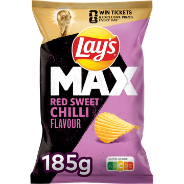 Lay's Max Ribbel Chips Red Sweet Chilli 185 gr