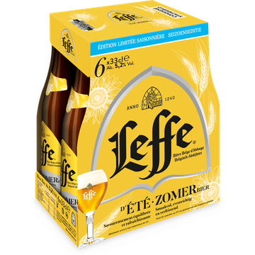 Leffe Belgisch Abdijbier Zomerbier fles 6 x 33 cl