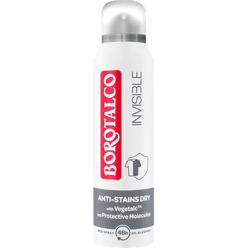 Borotalco Invisible Anti-Stains Dry Deo Spray 150 ML