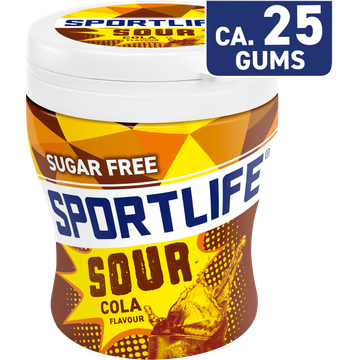 Sportlife Sour Cola kauwgom 60g