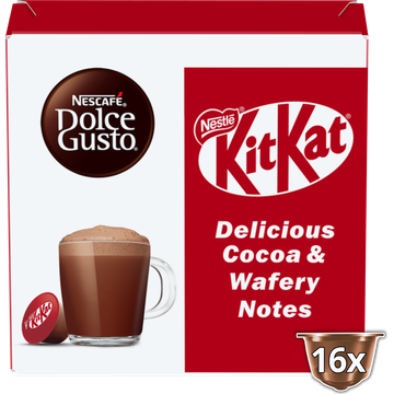NESCAFÉ Dolce Gusto, Chocolademelk Capsules KitKat, 16 cups, 256 gr