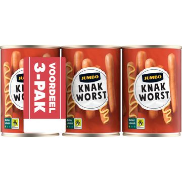 Jumbo Knakworst 3 x 10 Stuks