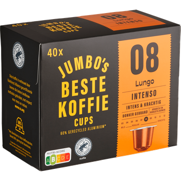 Jumbo's Lungo Intenso Koffiecups 40 Stuks