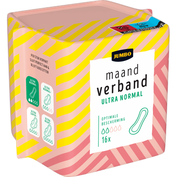 Jumbo Maandverband Ultra Normal 16 Stuks