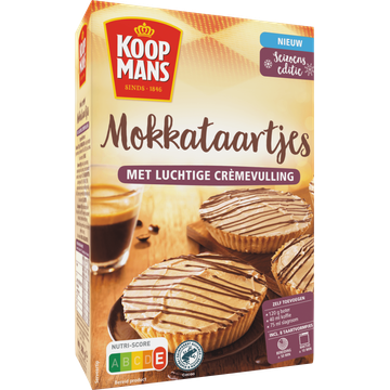 Koopmans Mokkataartjes met Luchtige Cremevulling Bakmix 380 g