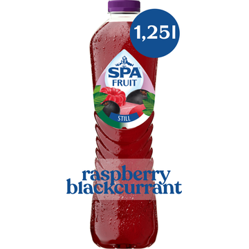 SPA FRUIT Niet-Bruisende Fruitige Frisdrank Raspberry Blackcurrant 1,25 L