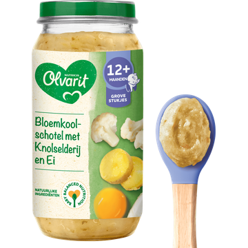 Olvarit 12+ Maanden Bloemkoolschotel Knolselderij Ei 250g