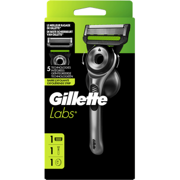 GilletteLabs Met Exfoliërende Strip Scheermes voor Mannen