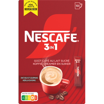 Nescafé 3in1 Oploskoffie - 10 Stuks