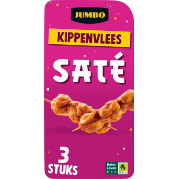 Jumbo Kippenvlees Saté 3 Stuks