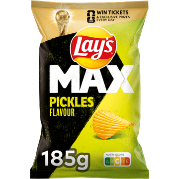  Lay's Max Ribbel Chips Pickles 185 gr