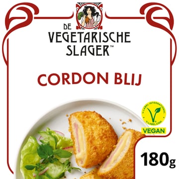 De Vegetarische Slager Cordon Blij Vegan 180 g