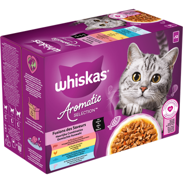 Whiskas Aromatic Heerlijke Combinaties in Saus 12 x 85 g