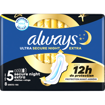 Always Ultra Maandverbanden Secure Night Extra (maat 5)