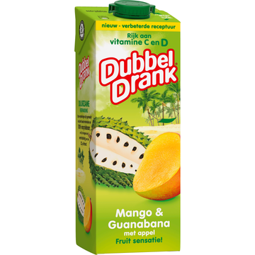 DubbelDrank Mango & Guanabana met Appel 1 L